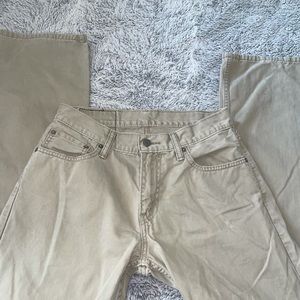 Tan Straight Leg Pants